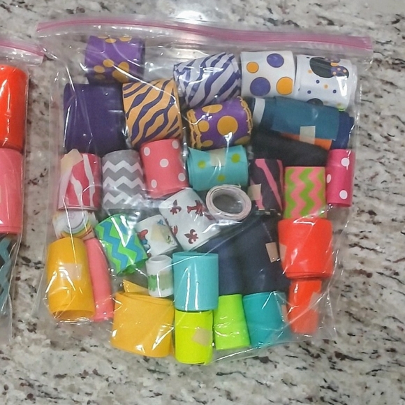 RIBBON All sizes/colors/ patterns/fabrics, 70-100 rolls Holiday/Bows/Scrapbook - Picture 7 of 14